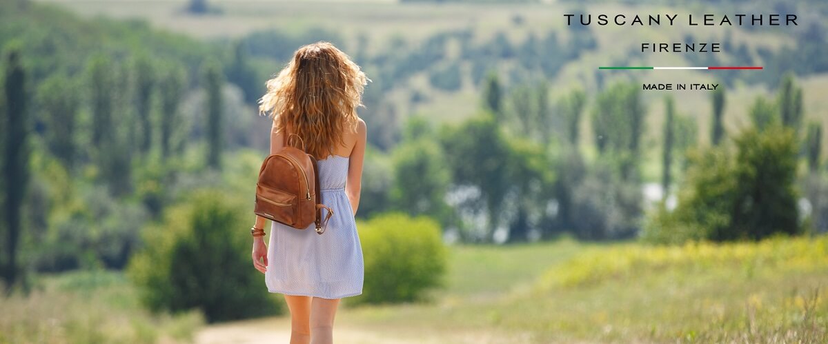 תיקי גב מעור איטלקי מבית Tuscany Leather Firenze