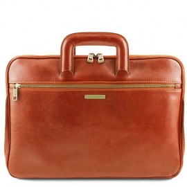 Document Leather briefcase- Caserta