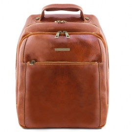  leather laptop backpack 3 Compartments Gino 