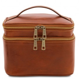 Leather toilet bag Eliot